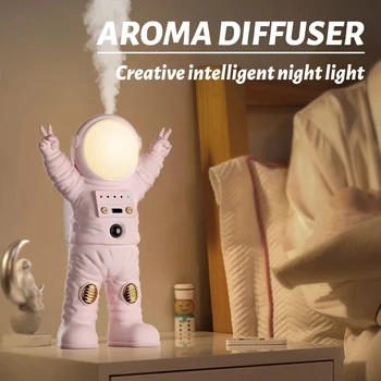 Нов ароматен дифузор астронавти, ултразвукова дифузор етерично масло, освежители за въздух за ароматерапия с led подсветка