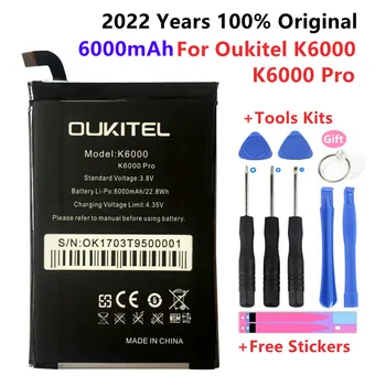 100% Оригинална батерия с капацитет 6000 mah за Oukitel K6000/Oukitel K6000 Pro/Ulefone Power/DOOGEE T6/DOOGEE T6 Pro/Homtom HT6