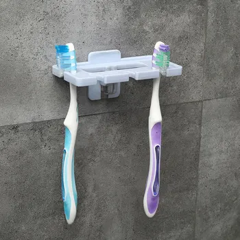 1 бр. самозалепващи Монтиране на стена Опаковка на паста за зъби притежателя на четка за зъби сокоизстисквачка диспенсер за съхранение на бръснач притежателя баня рафтове