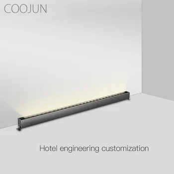 COOJUN Linear Bar Прожектор LED лампа за измиване на стени в помещенията, светлинен декорация, хотелиерство инженерство, вила, бизнес линия, ивица светлина 220 В