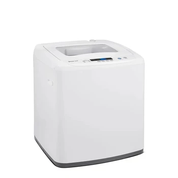 Компактен перална машина с най-добрите натоварване 0,9 куб. фута, бяла