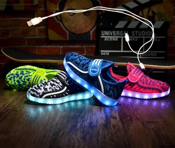 Размери 26-37, детски маратонки с led подсветка, обувки за момчета, зареждане чрез USB, детски обувки с осветление, светещите маратонки за момичета, училищни обувки