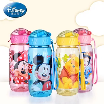 Мультяшные чаши на Disney с Мики Маус, сламени детски бели спортни бутилки за капитан Америка, чаши за хранене принцеса София за момичета