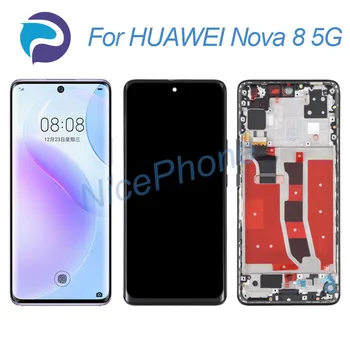 За HUAWEI Nova 8 5G LCD екран + Сензорен Дисплей, Дигитайзер, 2340*1080 ANG-AN00 Nova 8 5G LCD екран