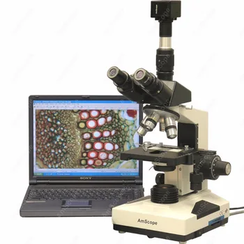 Ветеринарен микроскоп за Лабораторни клиника-AmScope Доставя Ветеринарен Тринокулярный микроскоп за Лабораторни клиника 40X-2000X с камера 9MP