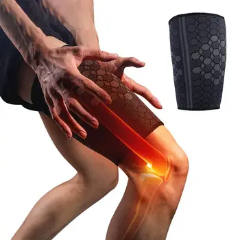 Ръкави за спортно възстановяване Унисекс Мускулното напрежение Поддръжка на бедрото Протектор ръкави за бедрата Защита на краката еластична Превръзка ръкави на горната част на краката