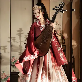 2023 китайски женски древния традиционен комплект ханфу, женски cosplay, китайски фестивал, свободен костюм фея ханфу с голям ръкав, комплект ханфу