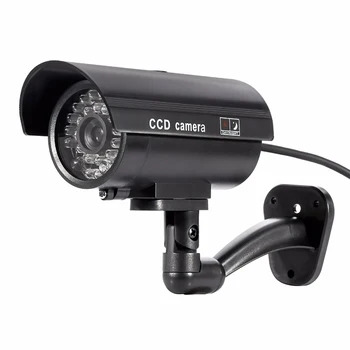 Фалшива камера Външна имитация на камера-сляпо Вътрешна куршум Led светлинен монитор Външен възпиращ фактор Имитация на наблюдение на Безопасността на