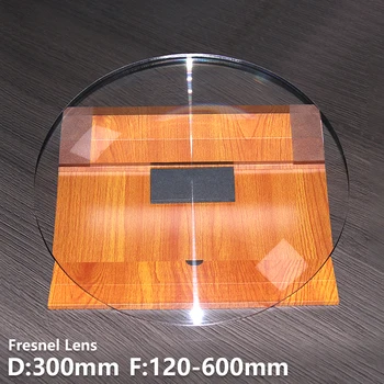 Обектив Fresnel D300mm фокусная Слънчева енергия Лупа led лещи Прожектор Висока стъпка надолу светлина производство на електрическа енергия