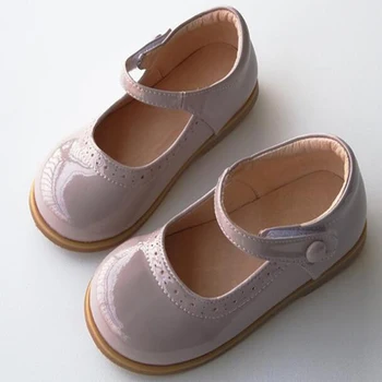 Обувки за Момичета Mary Jane Сивото, Бледо-Розов цвят, Детски Обувки От Лачена кожа Blk Zapato Mimski За Сватбата на Принцеса, Официалната, от Висок Клас, 2021