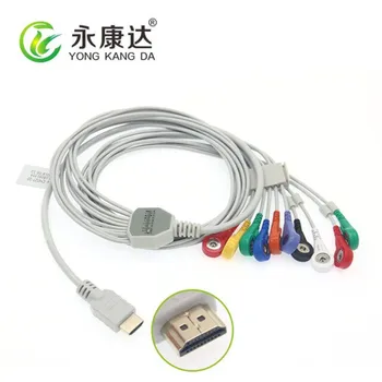 Съвместим с кабел за ЕКГ Biox с 10 отведениями холтеровского тип AHA, безплатна доставка