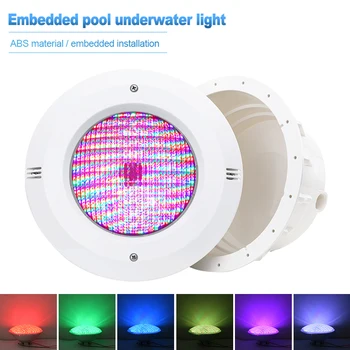 5 бр./лот, лидер на продажбите, led вграден подводна лампа за басейн, 12, ABS, RGB, сменяеми водоустойчив подводни осветителни тела, IP68, вградени осветителни тела