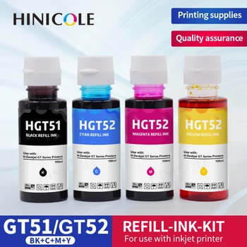 Мастила за зареждане на боята premium HINICOLE GT51 GT52 за Чернильного резервоара HP 319 410 419 Smart Tank 500 502 508 511 514 515 518 519 530 531 532