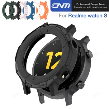 Защитен калъф от TPU за Realme watch S, полупакет, куха броня, мека обвивка, защитна броня, аксесоари за Realme watch S