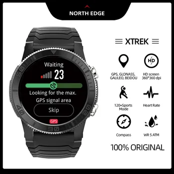 North Edge GPS smart-часовници 2022 Мъжки монитор на кислород в кръвта компас фитнес тракер женски умни часовници-часовник за Huawei, Xiaomi